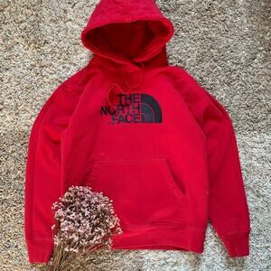 The North Face Hoodie Big Logo Red TNF Gorpcore Outdoor Men’s Size M